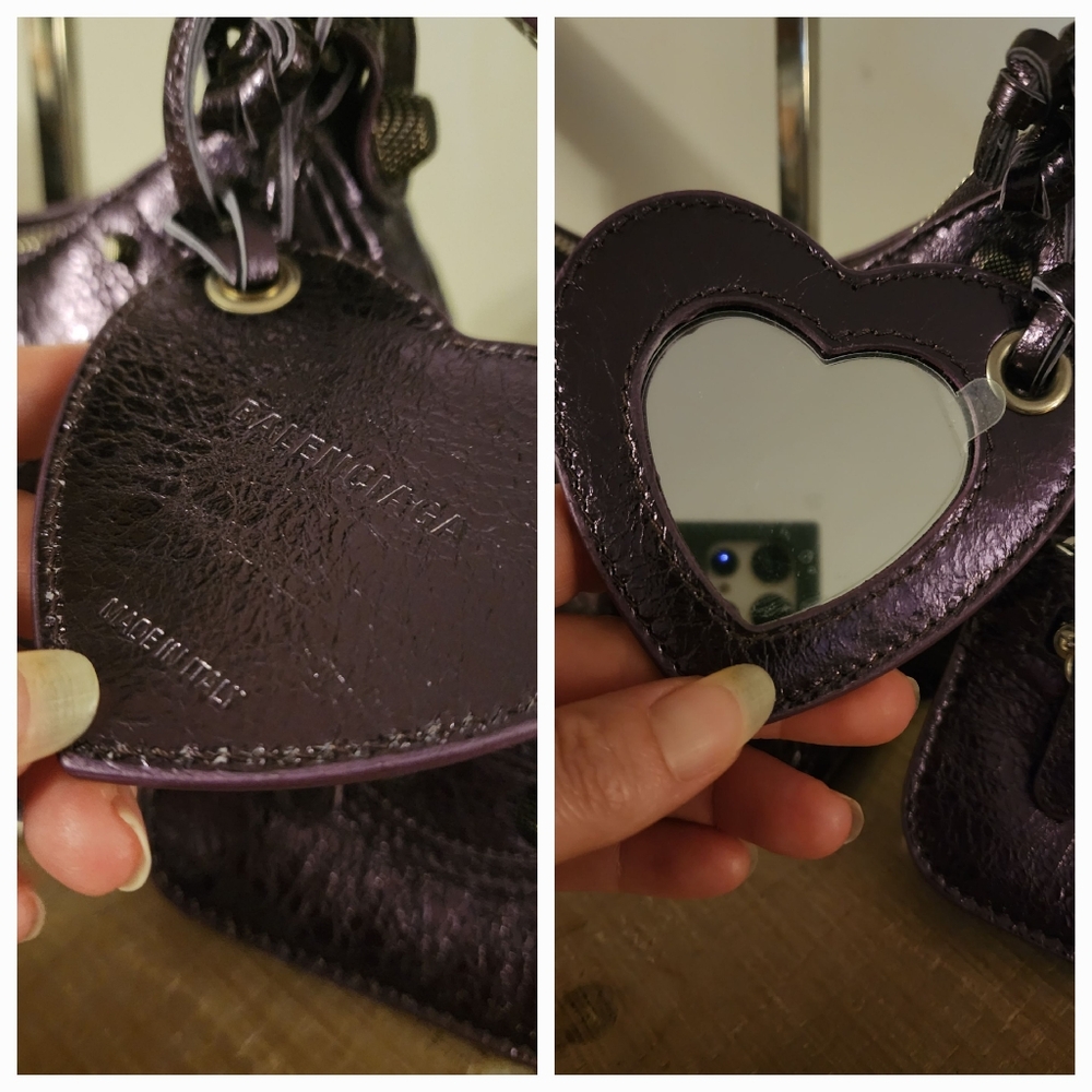 Nwot Balenciaga cagole bag in laminated leather - lilac - Picture 3 of 14